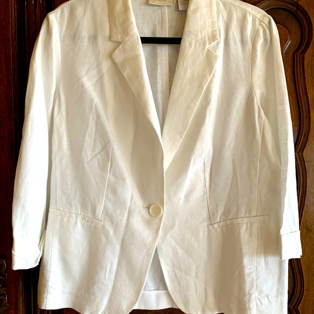White Linen Jacket